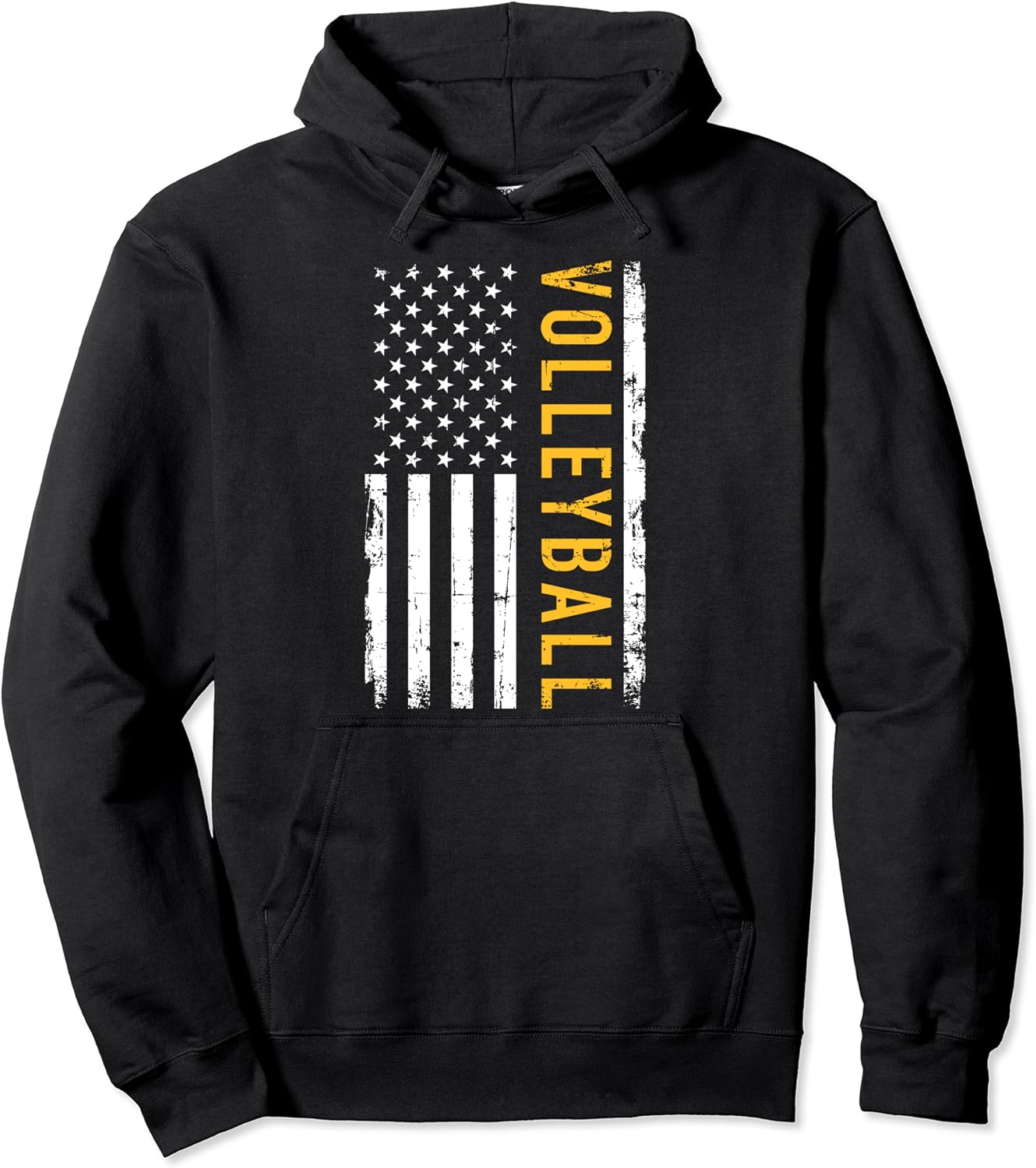 Volleyball USA flag Pullover Hoodie Clothing, Shoes & Jewelry